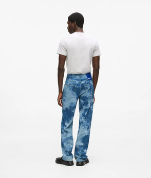 Karl Lagerfeld Relaxed Monogram Denim Jacket All Over Print Blue Denim