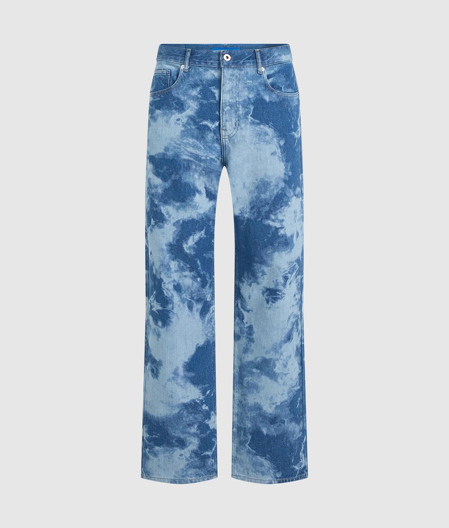 Karl Lagerfeld Bleached Relaxed Jeans White/Blue