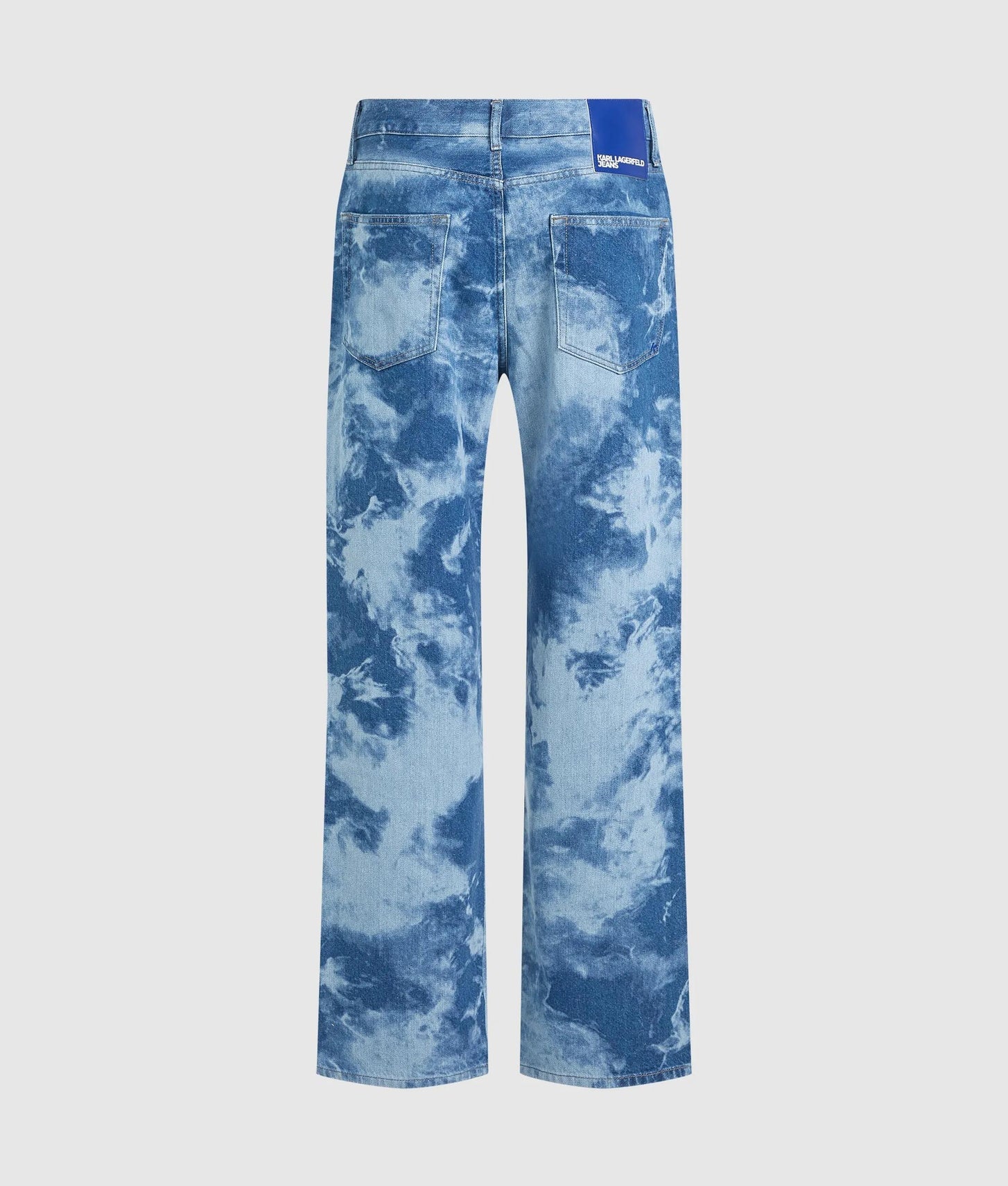 Karl Lagerfeld Bleached Relaxed Jeans White/Blue