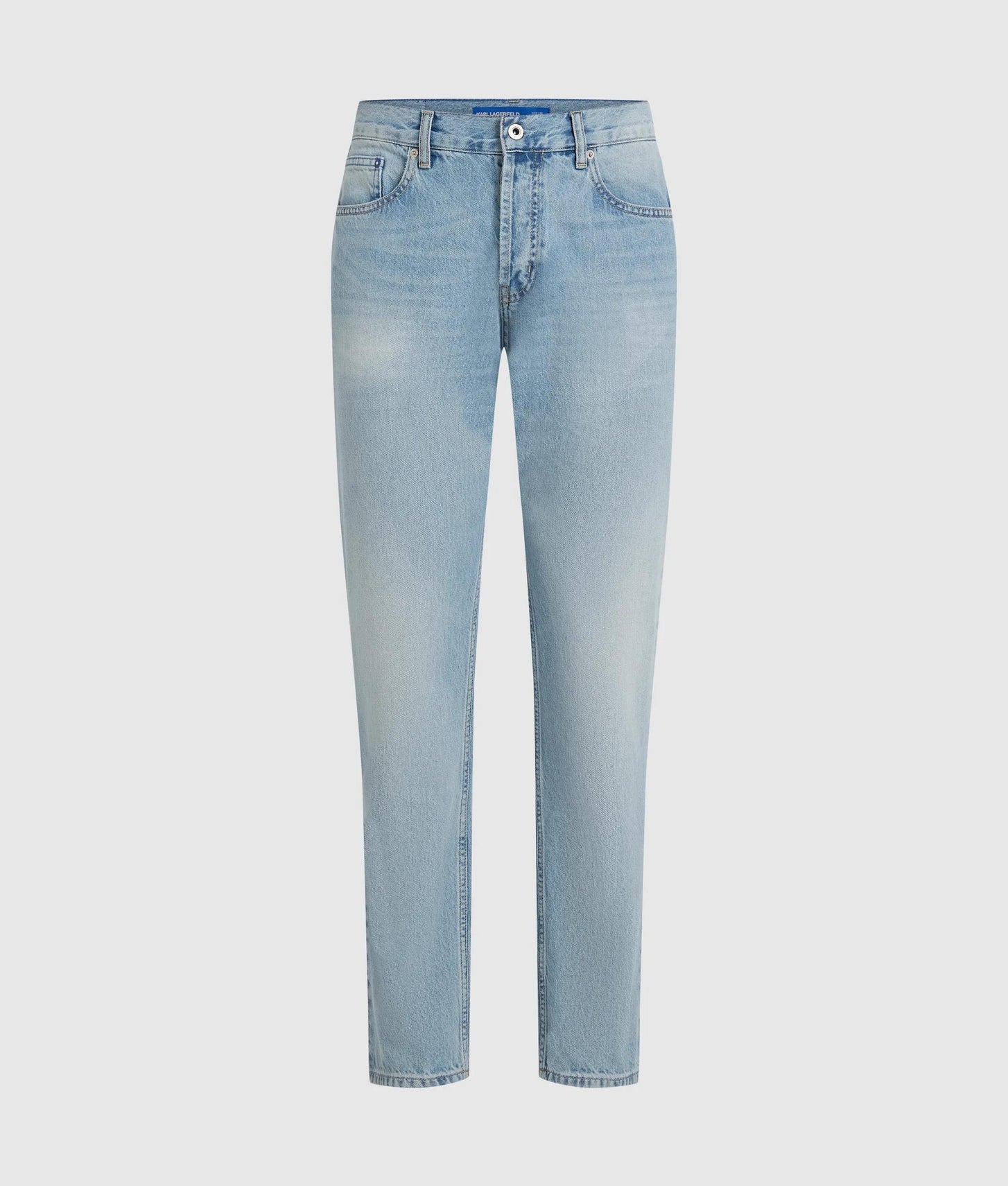 Karl Lagerfeld Vintage Wash Tapered Jeans Vintage Light Blue