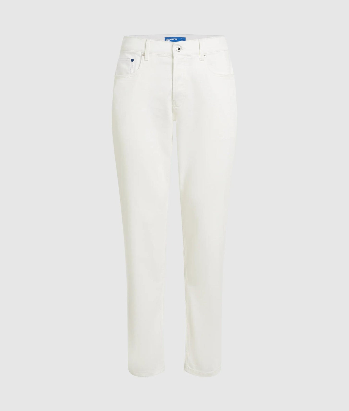 Karl Lagerfeld White Tapered Jeans White Denim