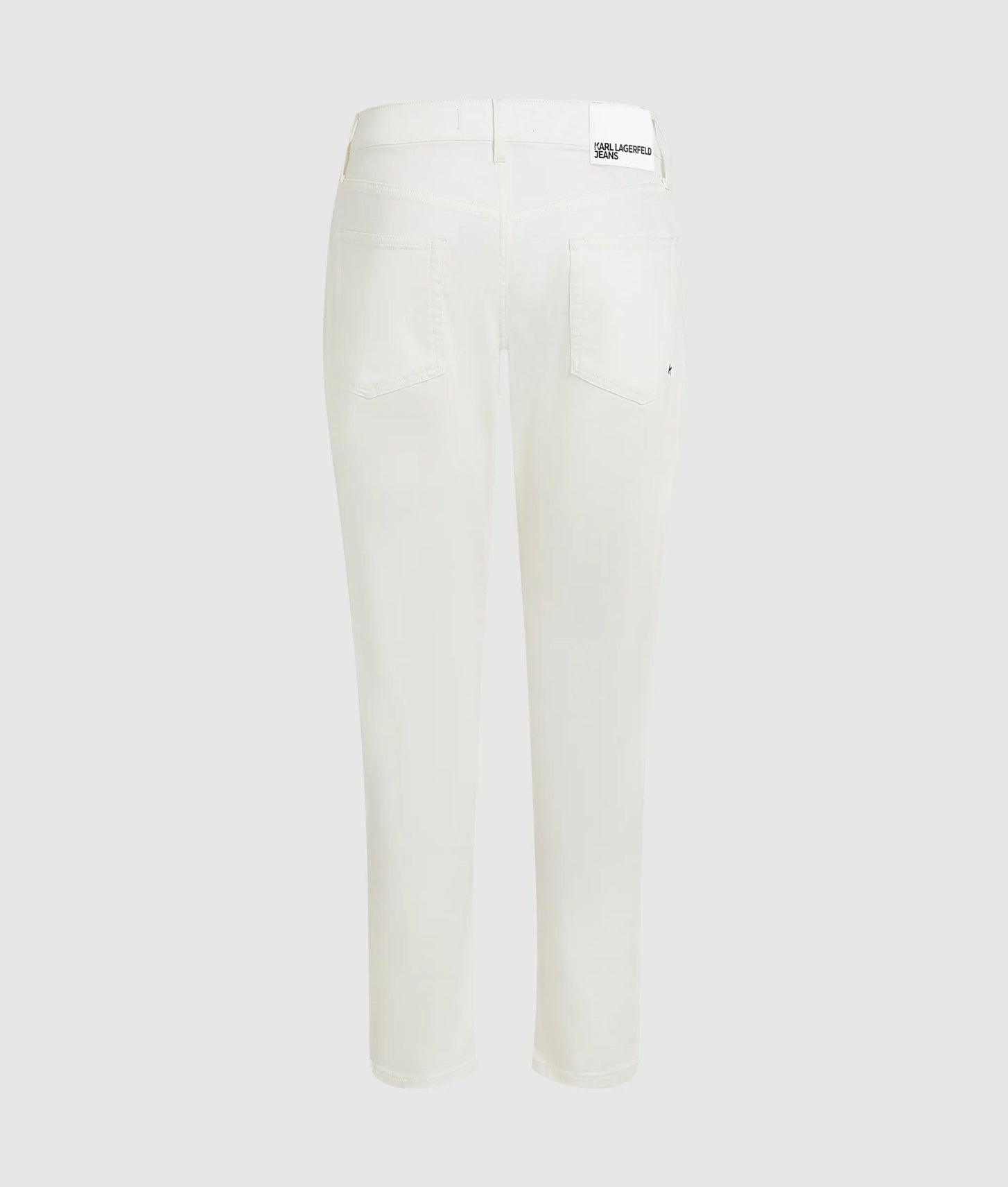 Karl Lagerfeld White Tapered Jeans White Denim