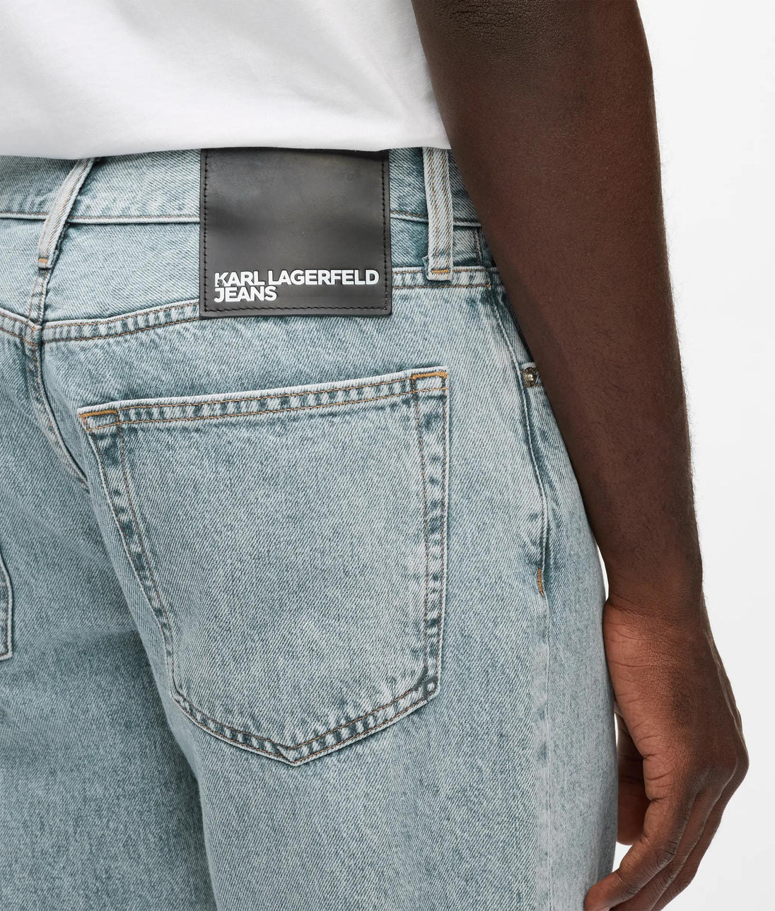 Karl Lagerfeld Short-Sleeved Logo Print Shirt Linear Logo All Over Print