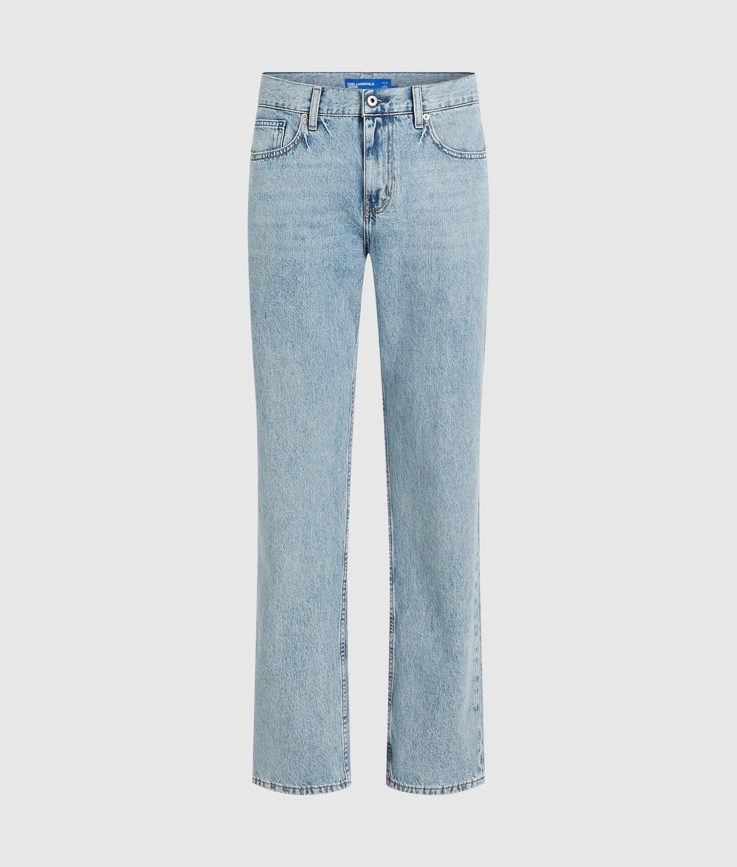 Karl Lagerfeld Acid Wash Straight Jeans Acid Light Blue