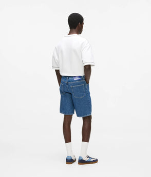 Karl Lagerfeld Short-Sleeved Contrast Stitch Sweatshirt White