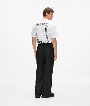 Karl Lagerfeld Two Tone Denim Overshirt Mid Blue Blocked