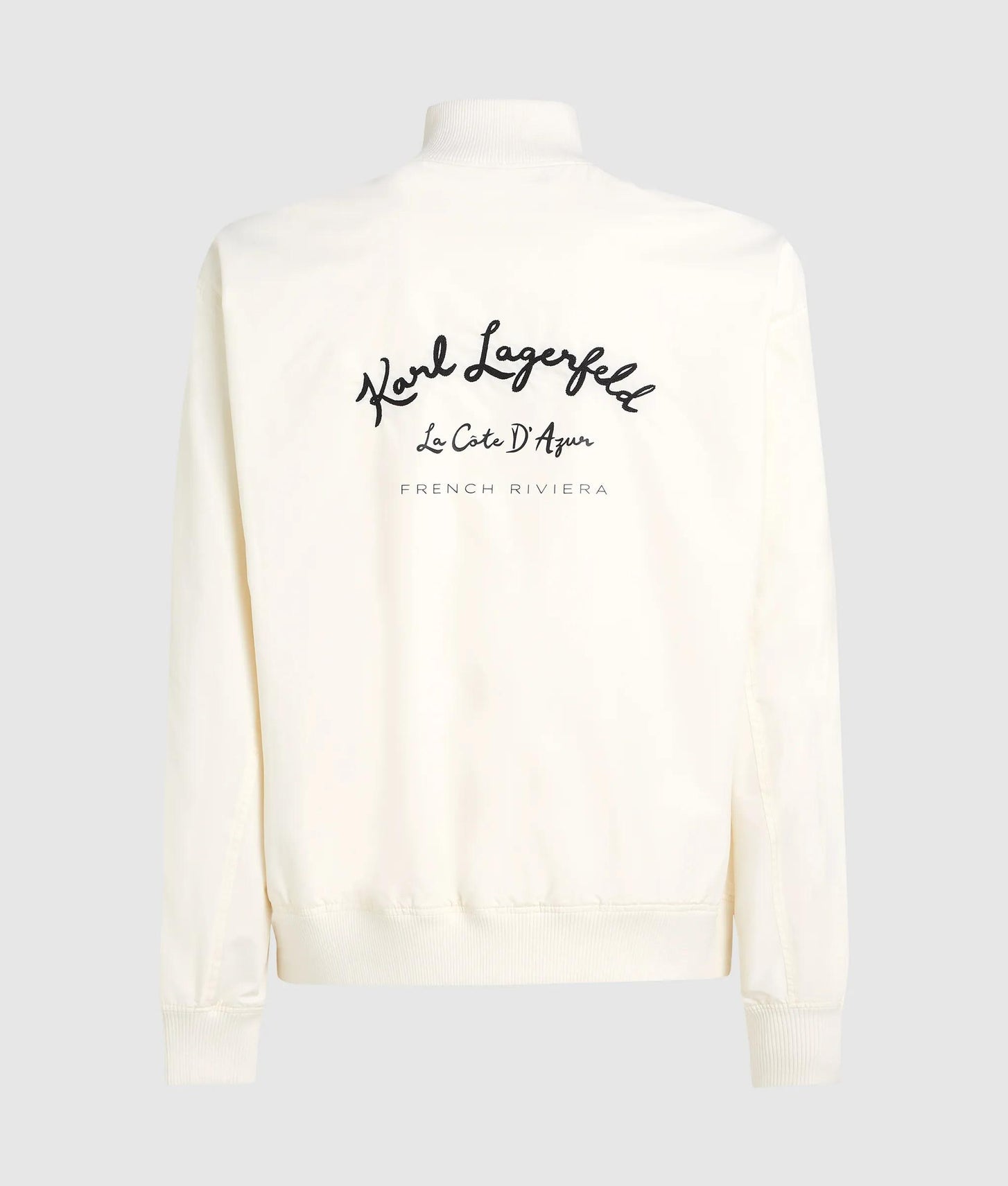 Karl Lagerfeld Côte D'Azur Bomber Jacket Cannoli Cream