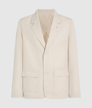 Karl Lagerfeld Linen Suit Pants Natural