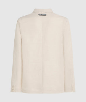 Karl Lagerfeld Linen Suit Pants Natural