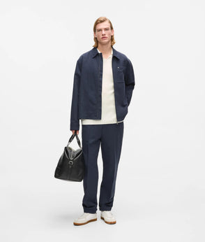 Karl Lagerfeld Linen Suit Pants Peacoat