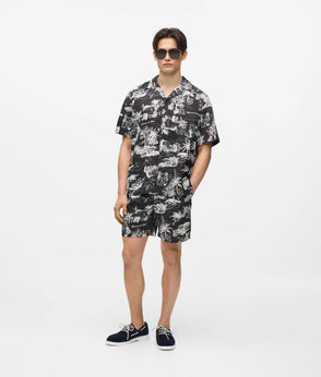 Karl Lagerfeld Double Breasted Overcoat Laurel Oak