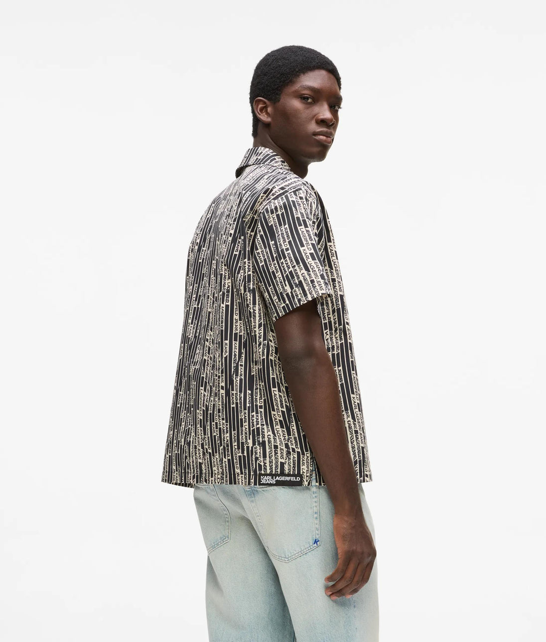 Karl Lagerfeld All-Over-Print Shorts Linear Logo All Over Print
