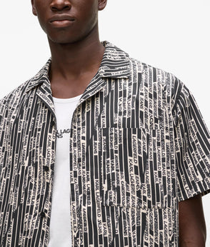 Karl Lagerfeld All-Over-Print Shorts Linear Logo All Over Print