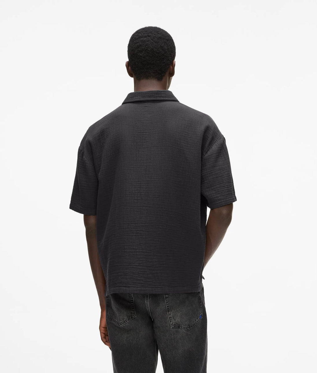 Karl Lagerfeld Crinkled Shorts Black