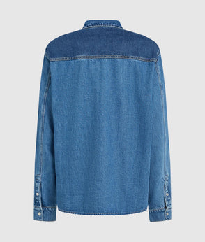 Karl Lagerfeld Regular Denim Shorts Mid Blue Stone