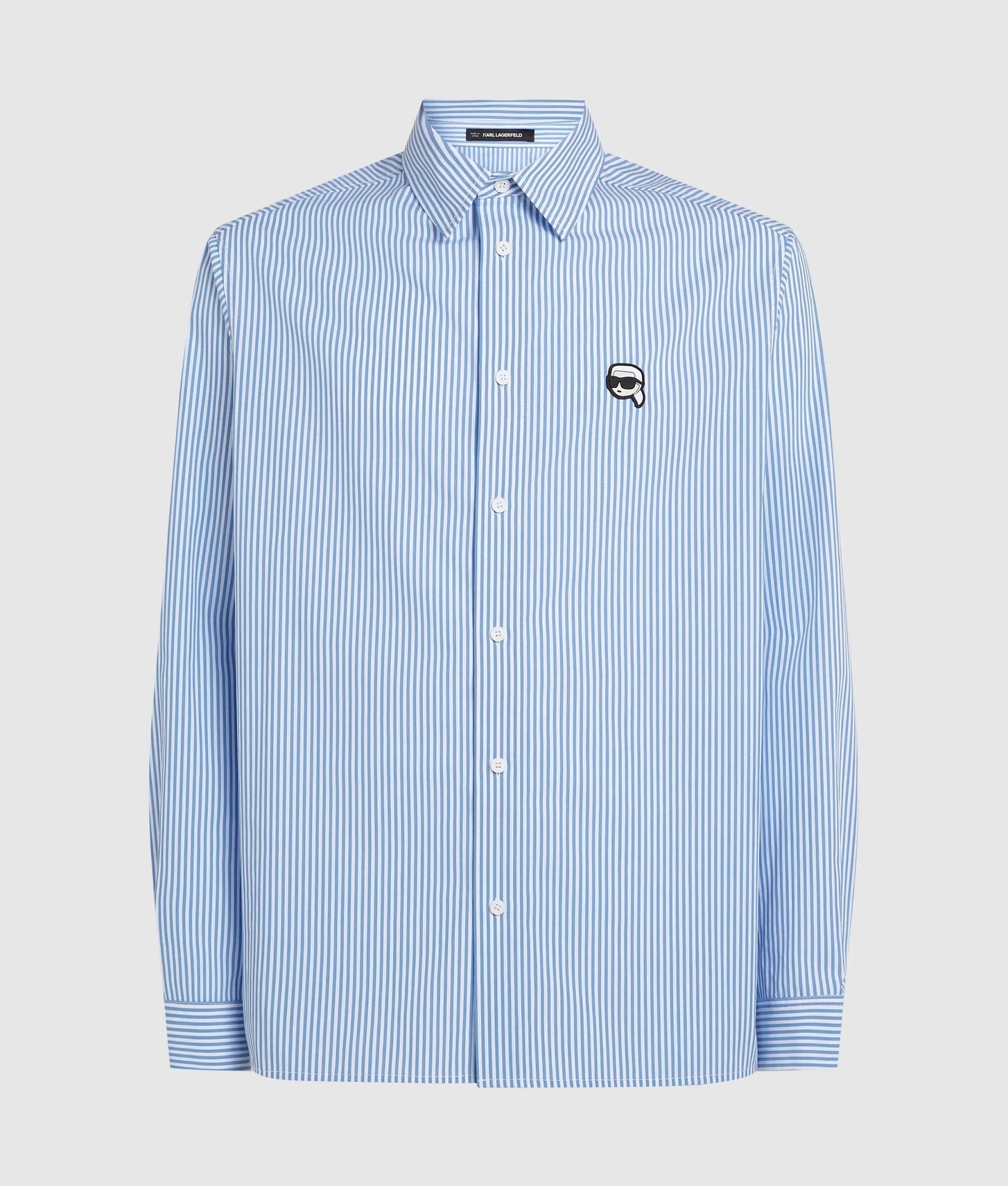 Karl Lagerfeld Ikon Striped Shirt Light Blue