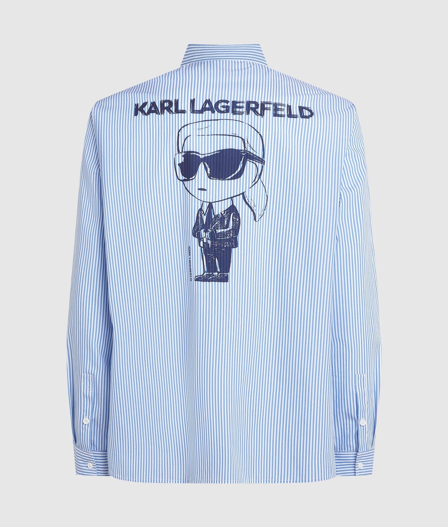 Karl Lagerfeld Ikon Striped Shirt Light Blue