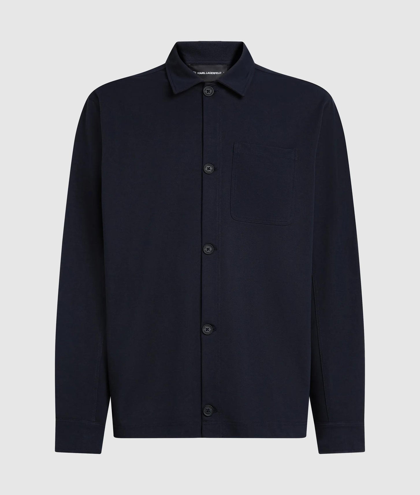 Karl Lagerfeld Ikon Jersey Overshirt Medieval Blue