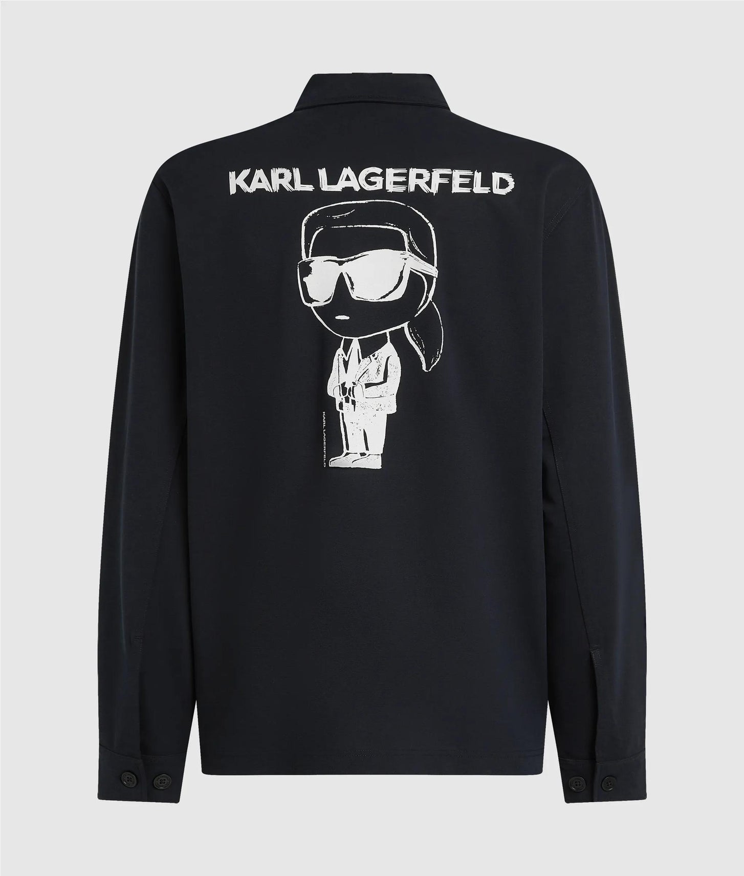 Karl Lagerfeld Ikon Jersey Overshirt Medieval Blue