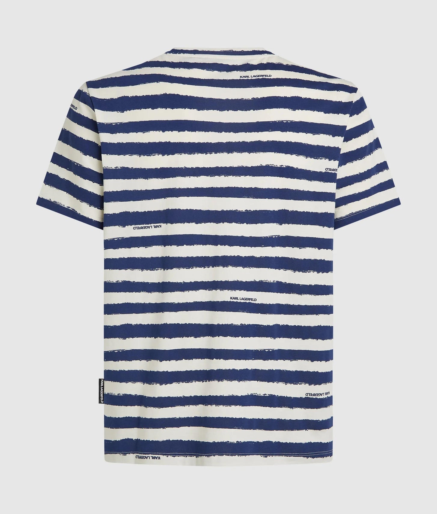 Karl Lagerfeld Ikon Striped T-Shirt Cannoli Cream