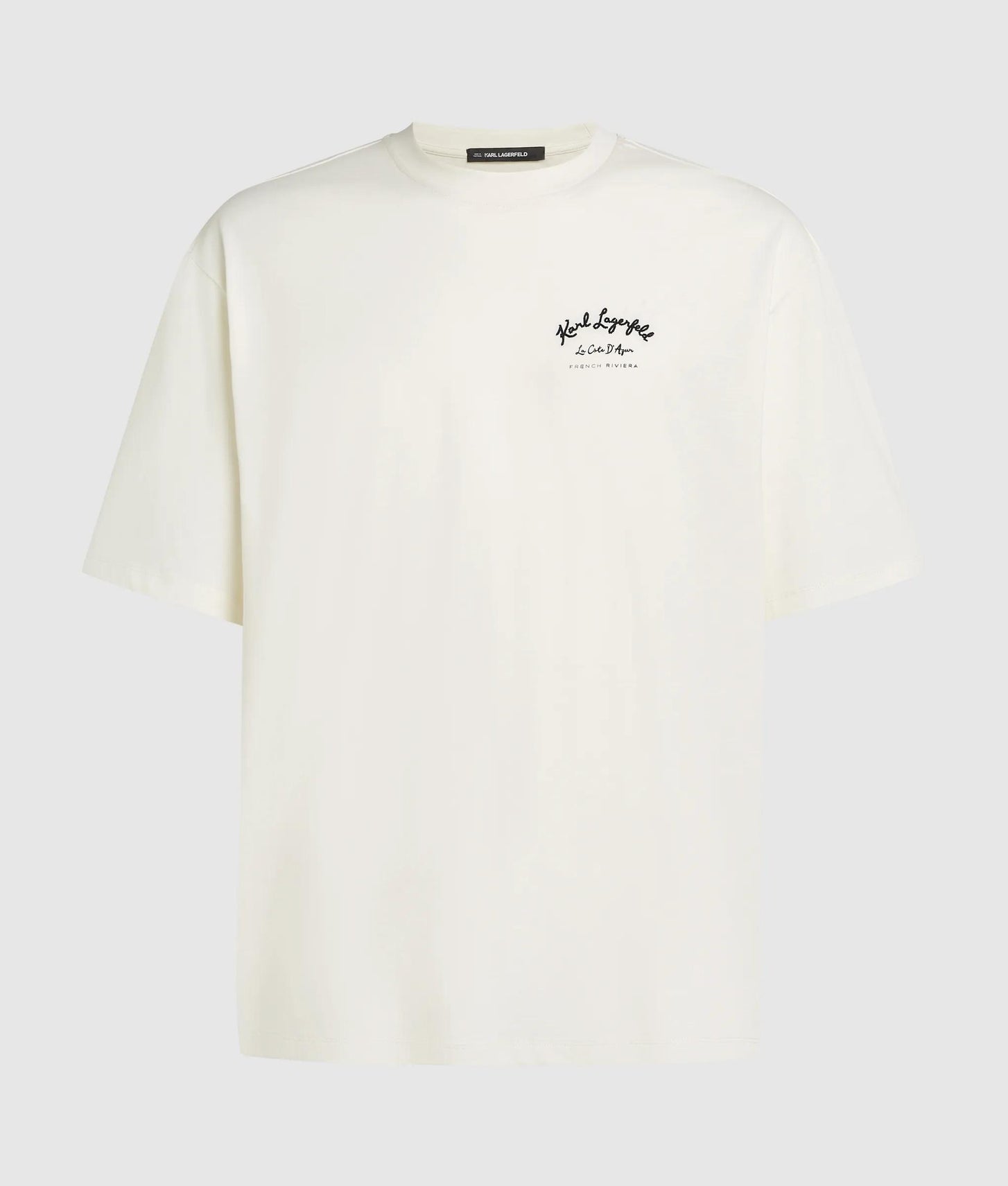Karl Lagerfeld Côte D'Azur T-Shirt Cannoli Cream