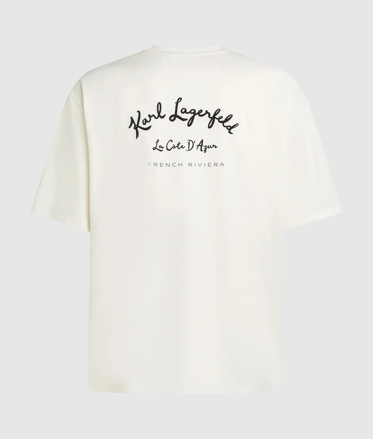 Karl Lagerfeld Côte D'Azur T-Shirt Cannoli Cream