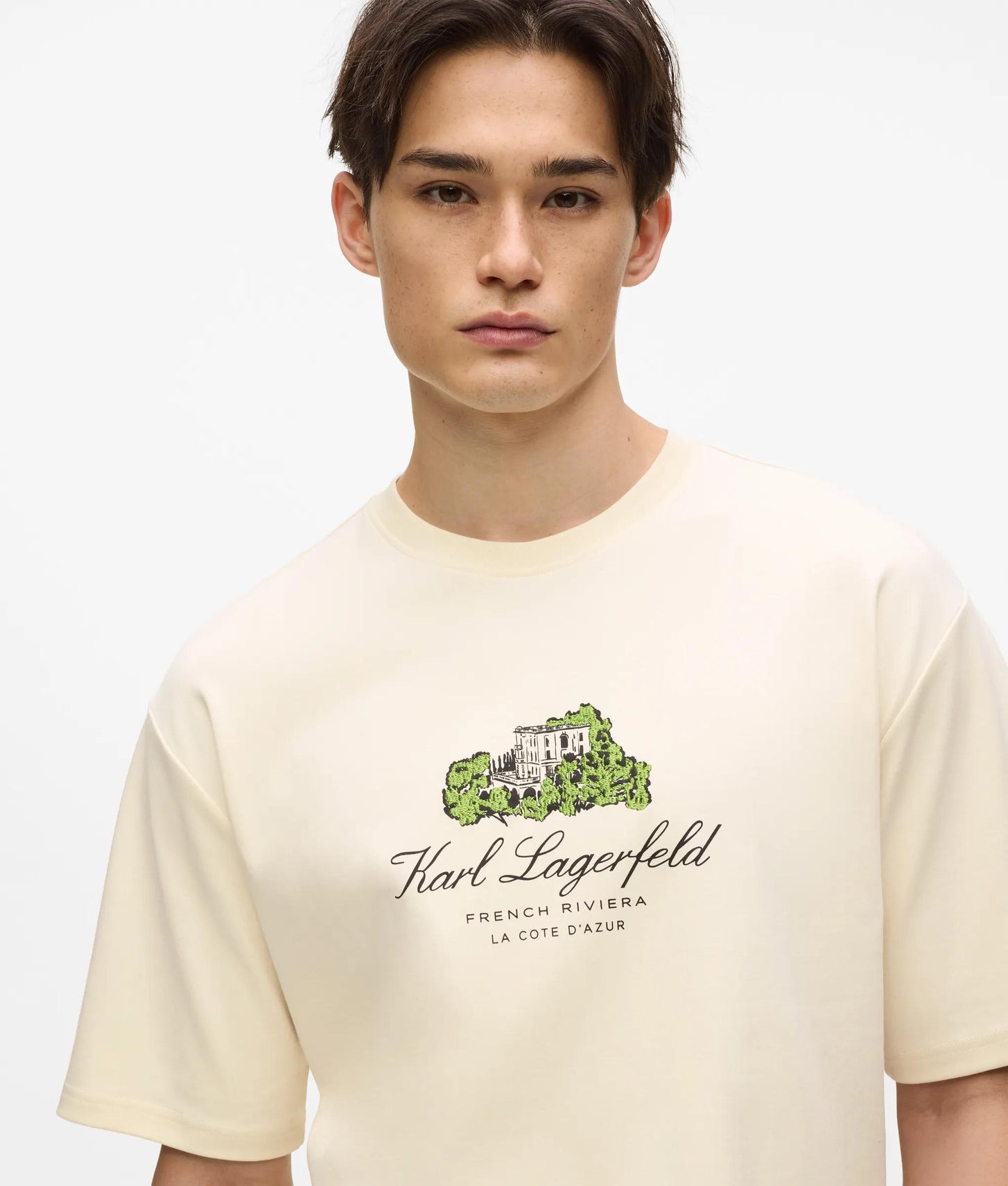 Karl Lagerfeld Villa La Vigie T-Shirt Cannoli Cream