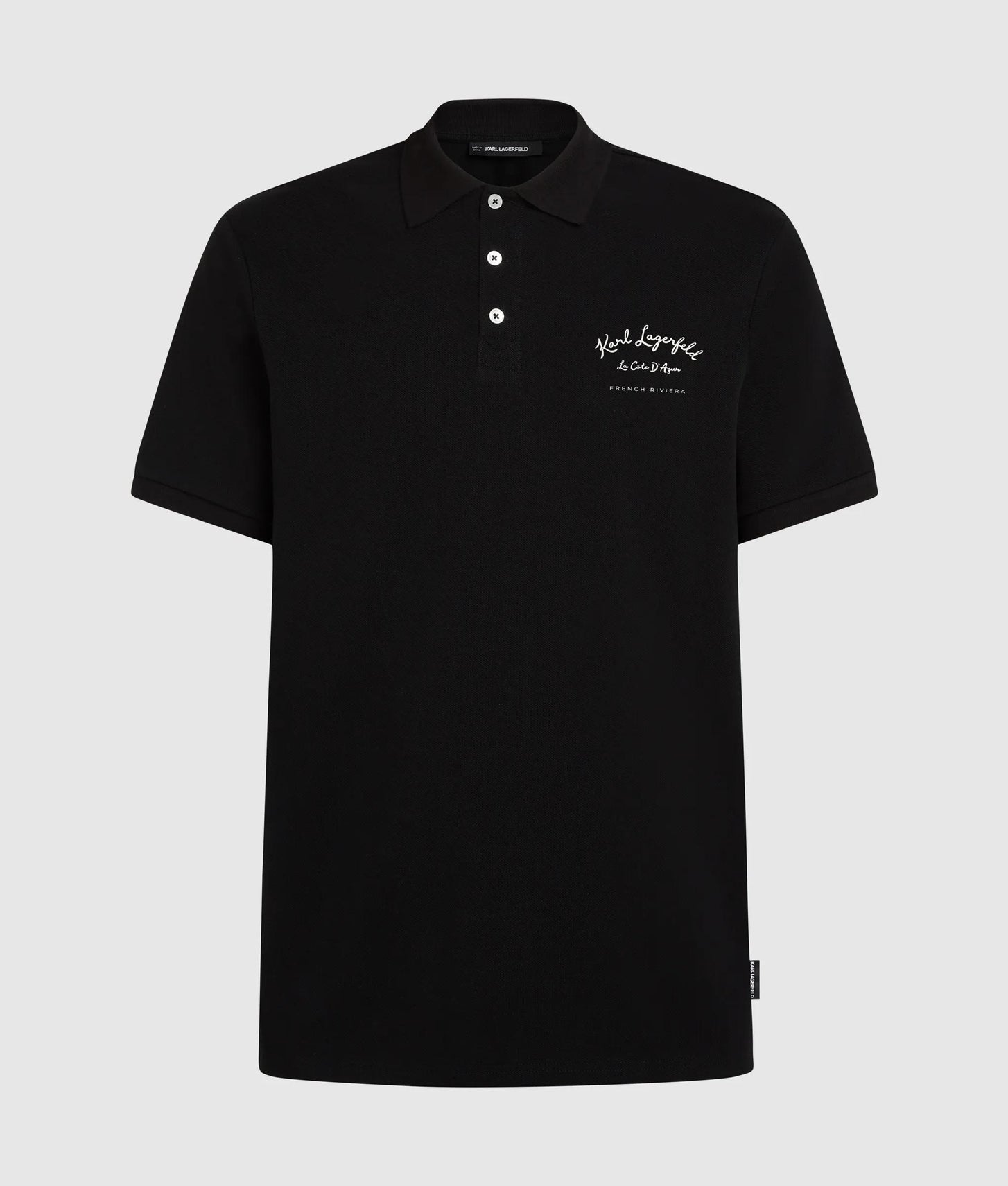 Karl Lagerfeld Côte D'Azur Polo Shirt Black