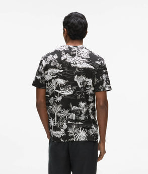 Karl Lagerfeld All-Over-Print Shorts Black