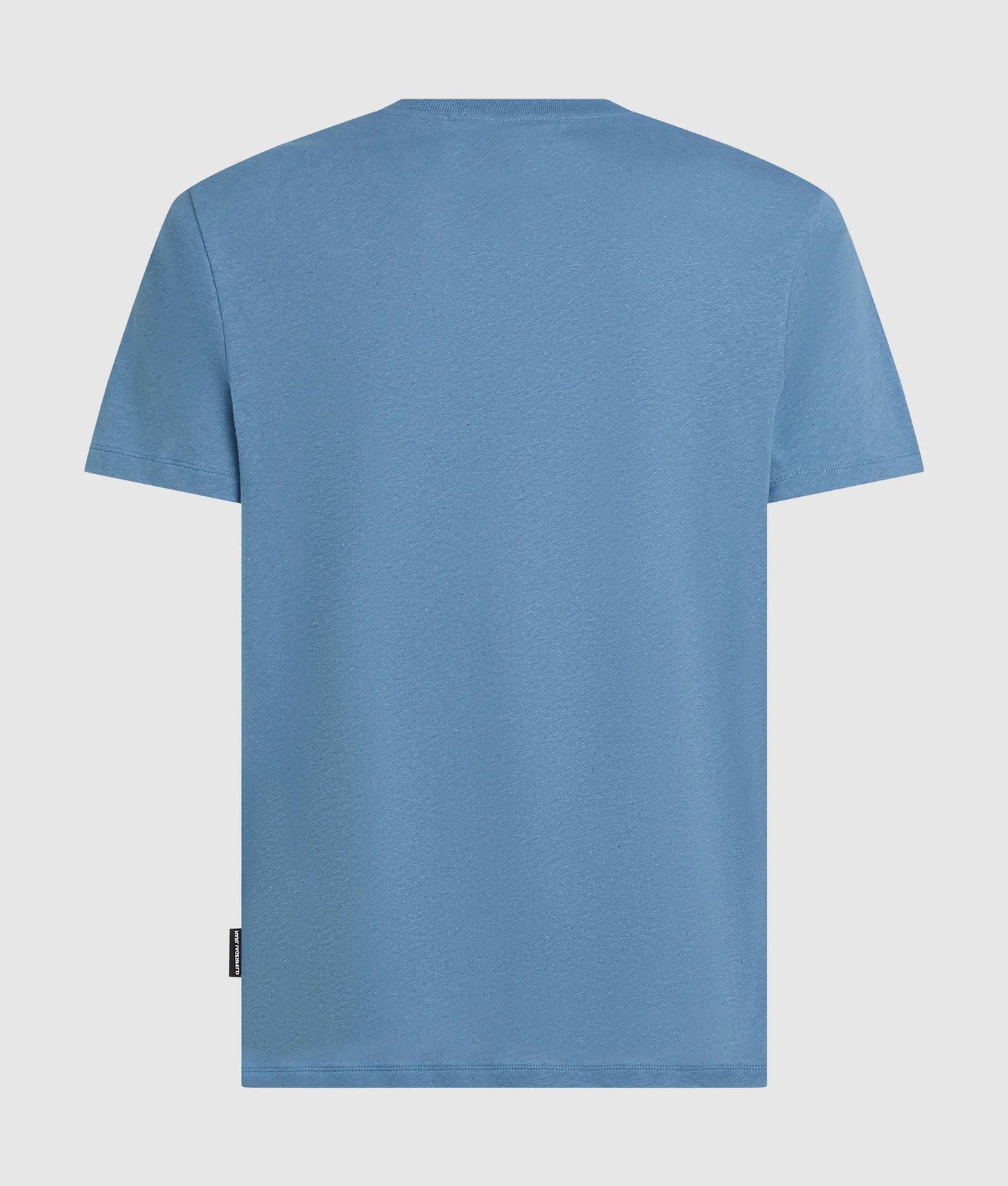 Karl Lagerfeld Monogram Linen Blend T-Shirt Coronet Blue