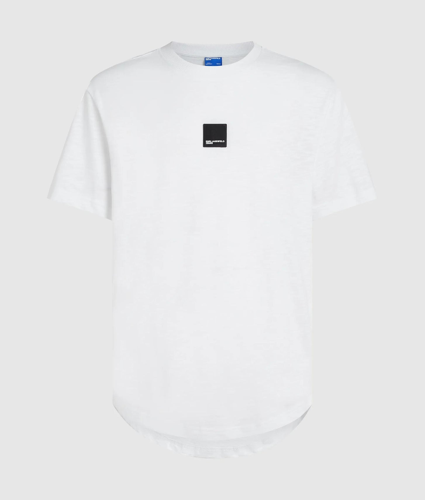 Karl Lagerfeld Curved Hem T-Shirt White