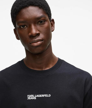 Karl Lagerfeld Shiny Hooded Bomber Jacket Black