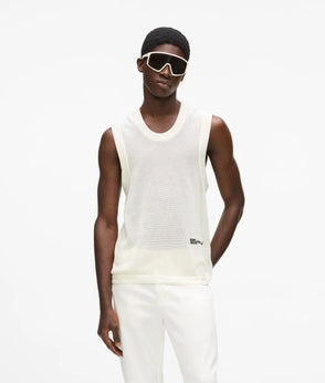 Karl Lagerfeld White Tapered Jeans White Denim