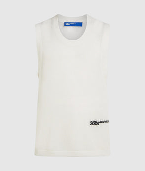 Karl Lagerfeld White Tapered Jeans White Denim