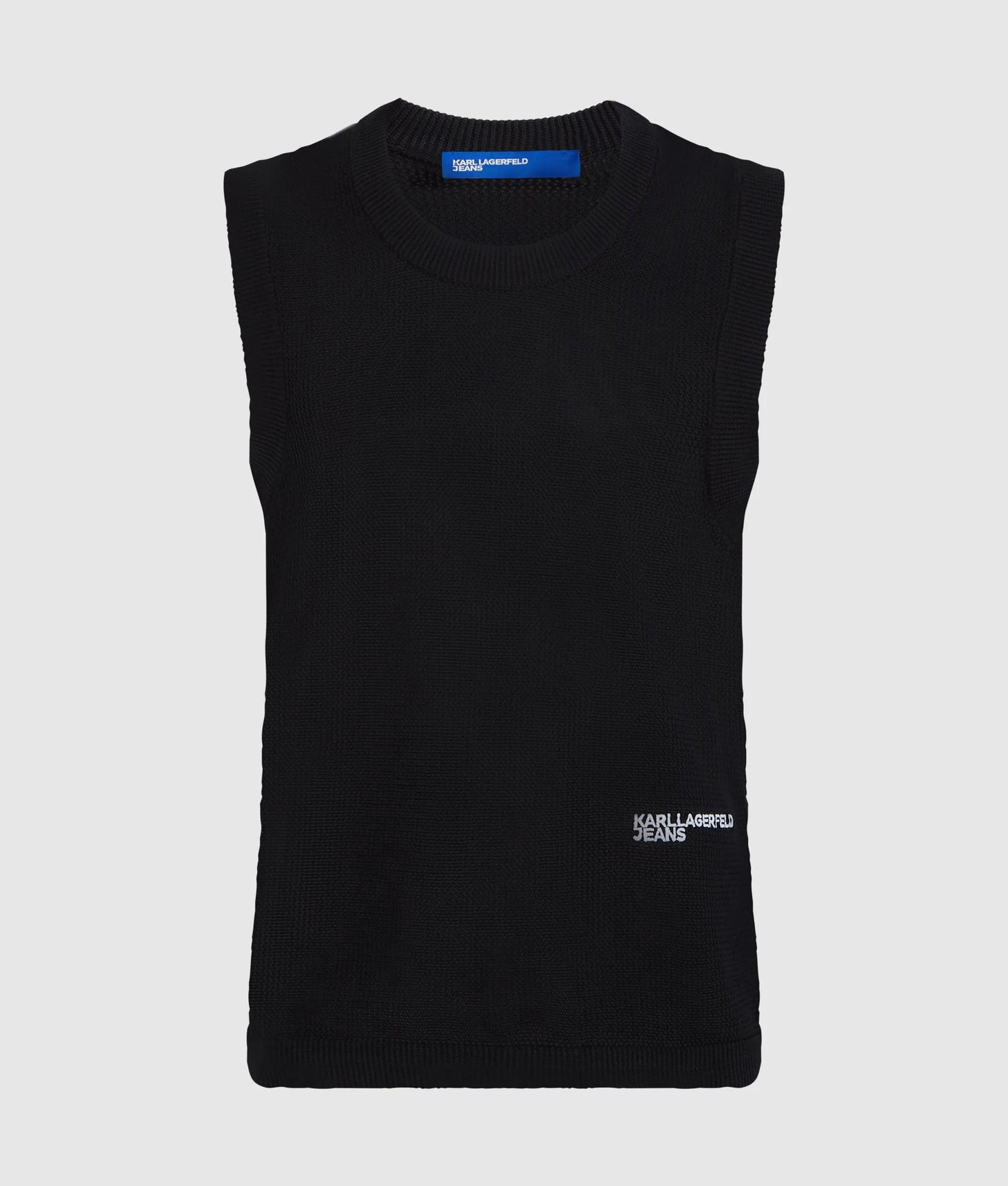 Karl Lagerfeld Knit Tank Top Black