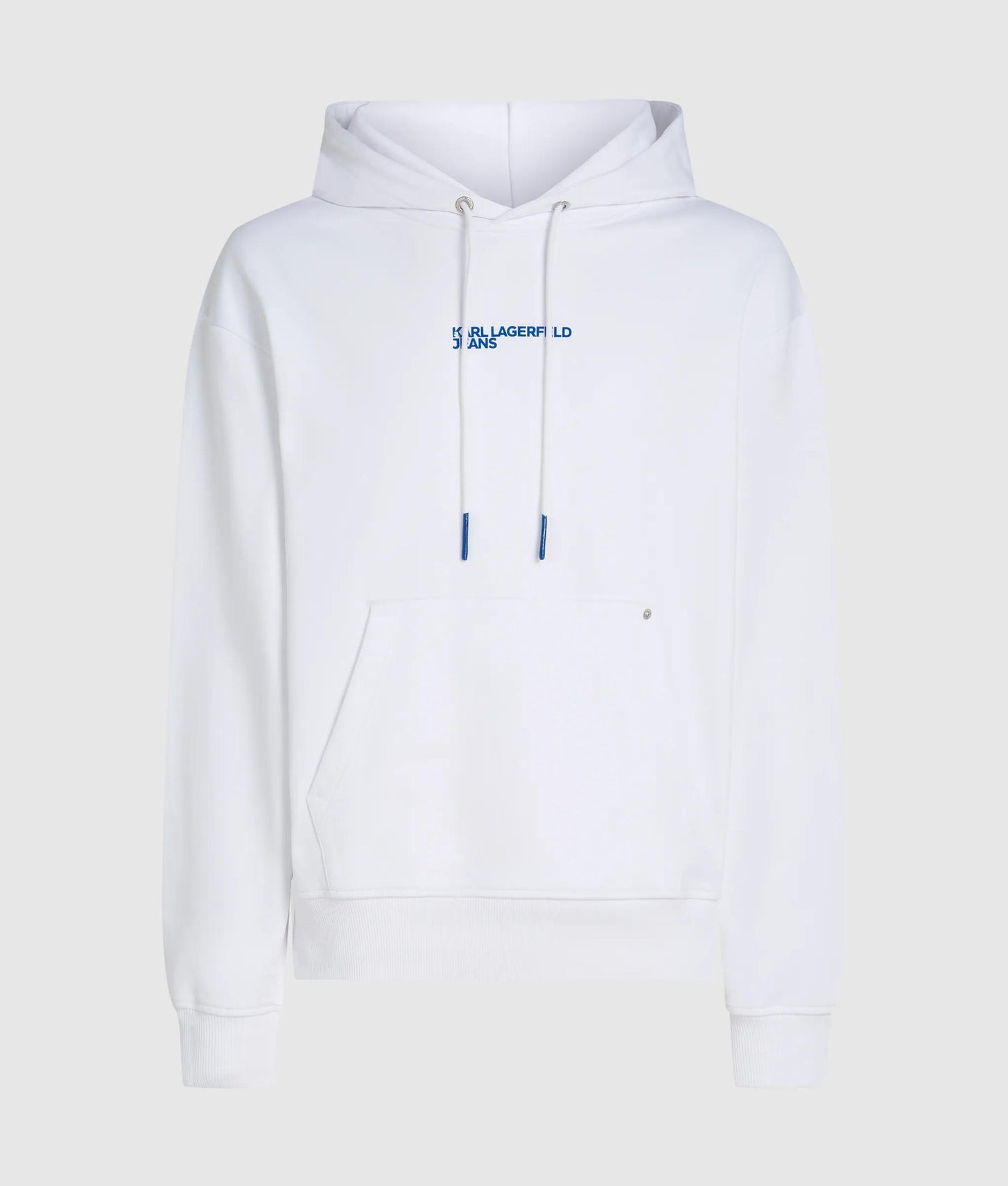 Karl Lagerfeld Relaxed Graphic Karl Print Hoodie White