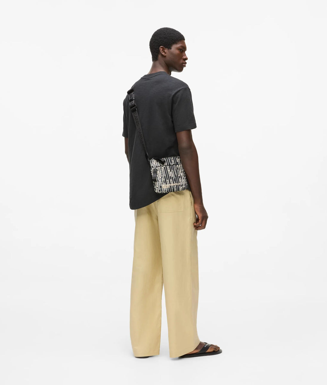 Karl Lagerfeld Curved Hem T-Shirt Black