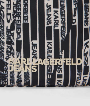 Karl Lagerfeld Curved Hem T-Shirt Black