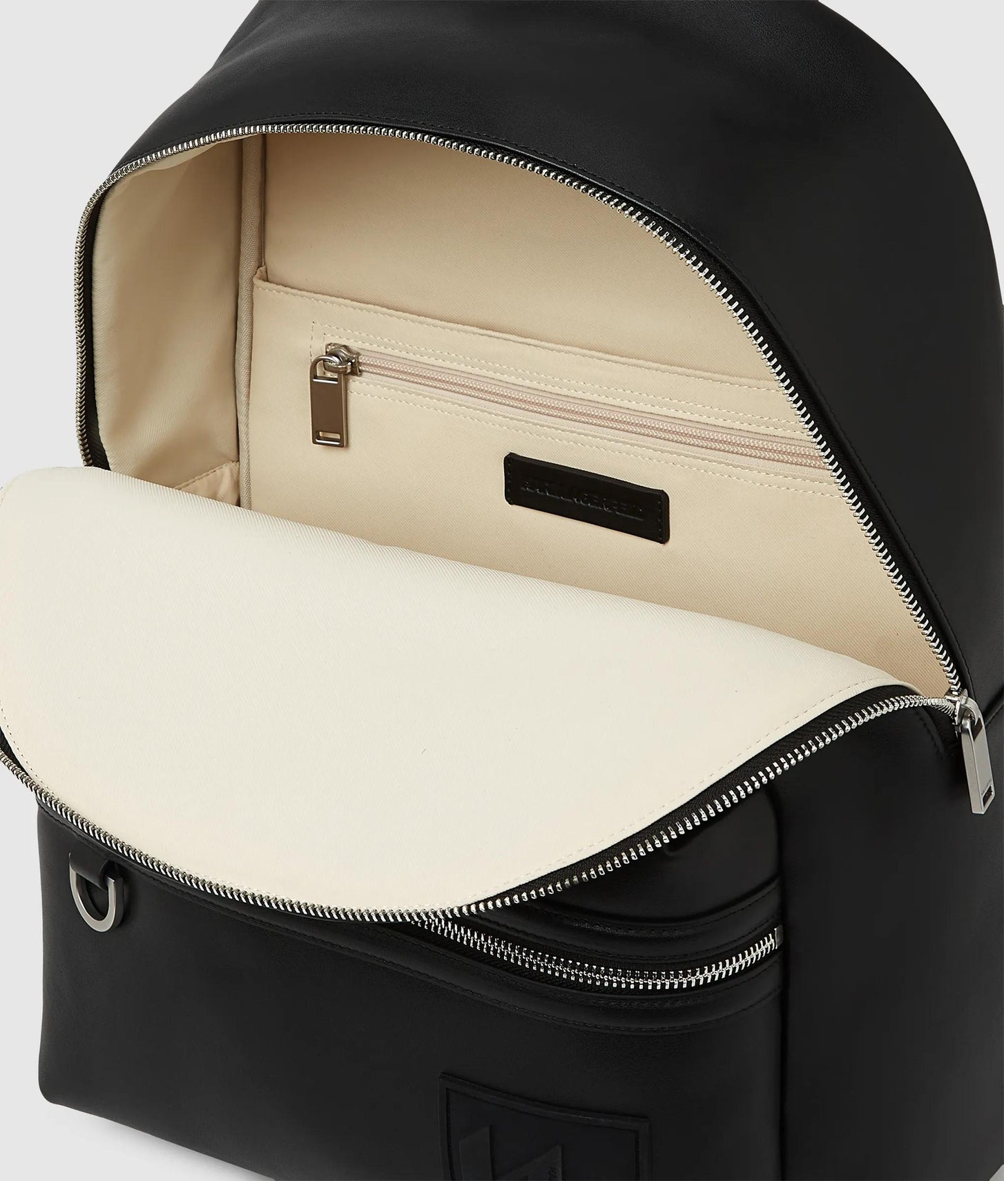 KarlLagerfeld Monogram Patch Backpack Black