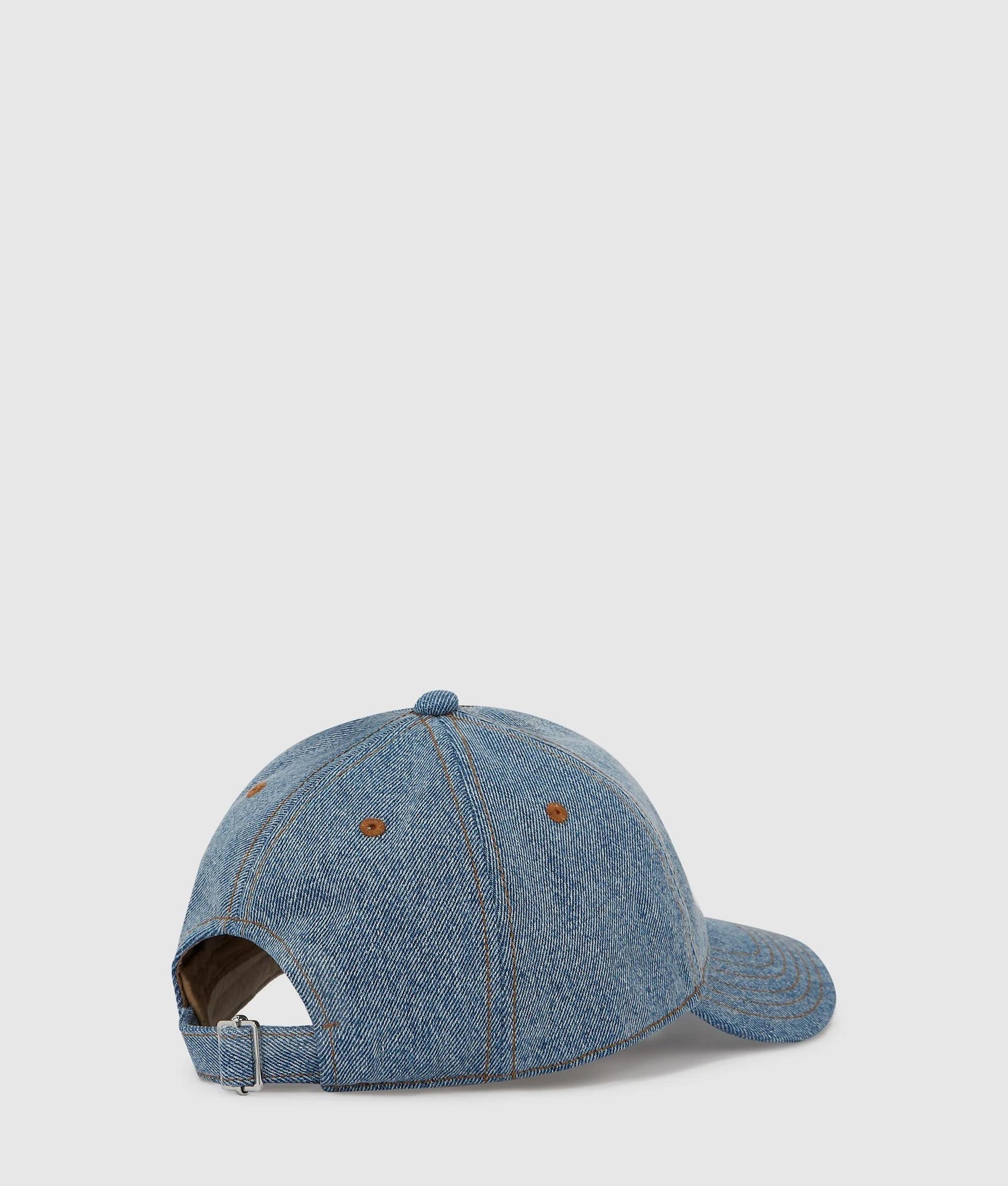 Karl Lagerfeld Denim Logo Cap Washed Mid Blue