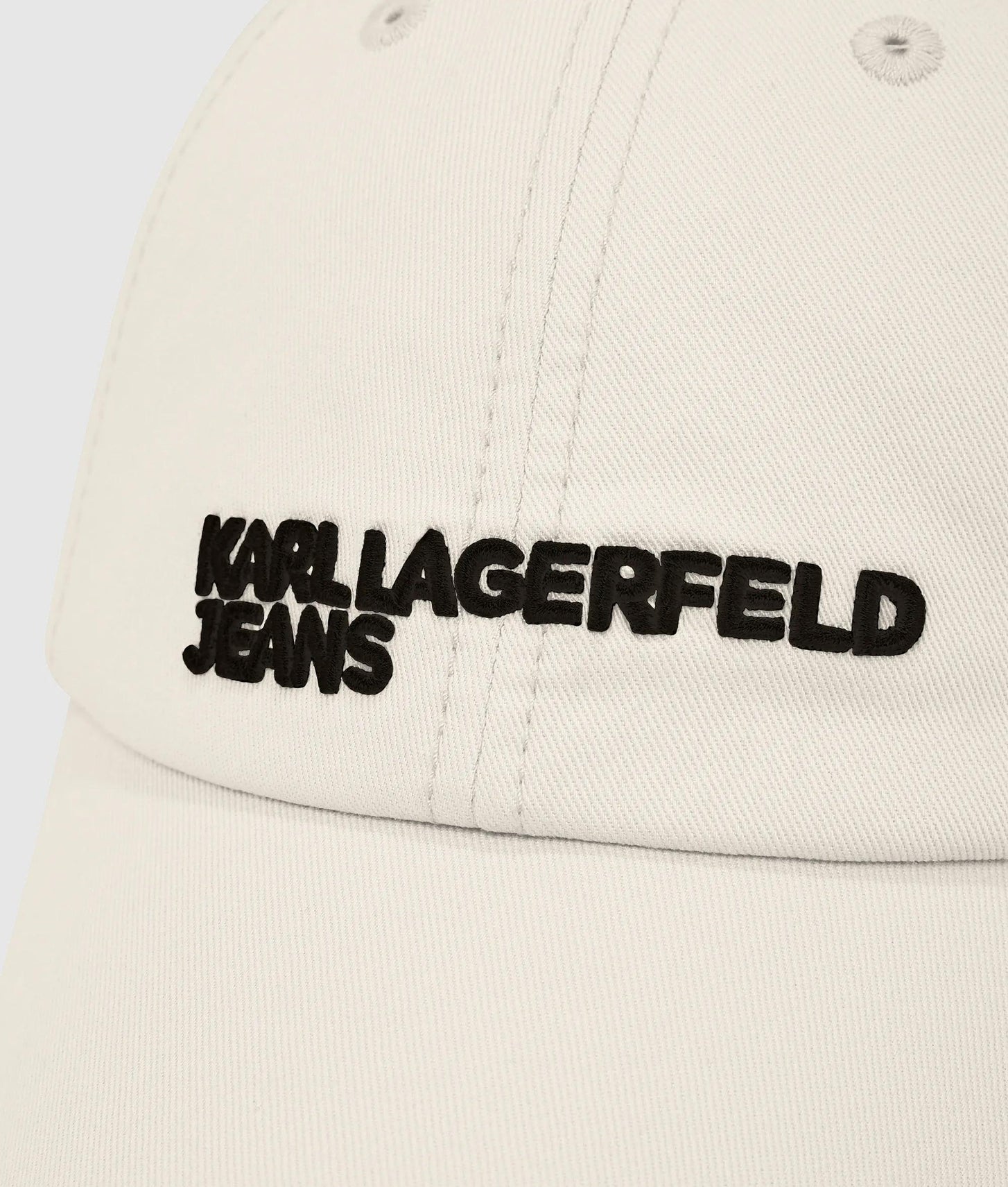 Karl Lagerfeld Distressed Logo Cap Vaporous Grey