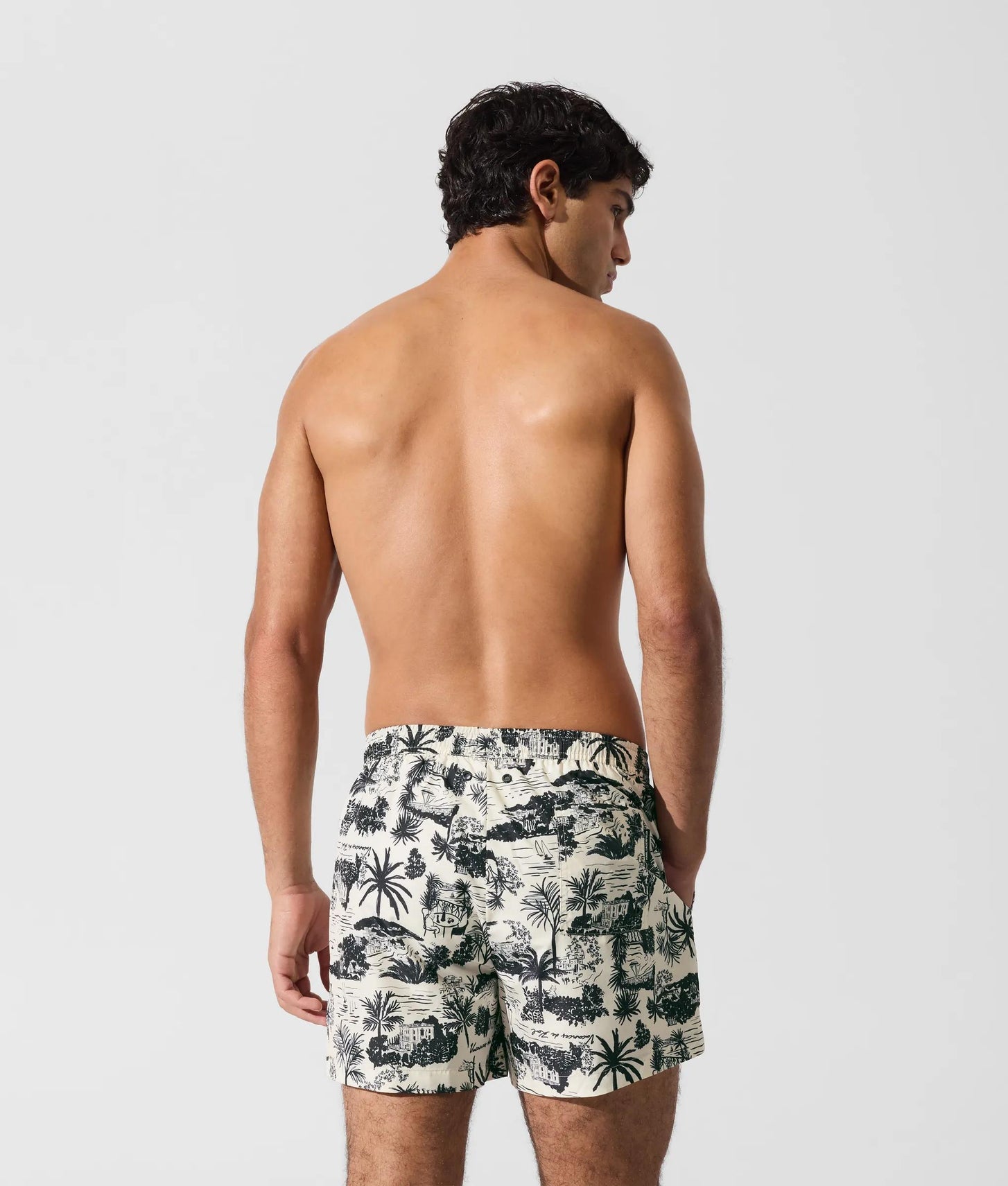 Karl Lagerfeld All-Over-Print Short Boardshorts Vacances De Karl Black