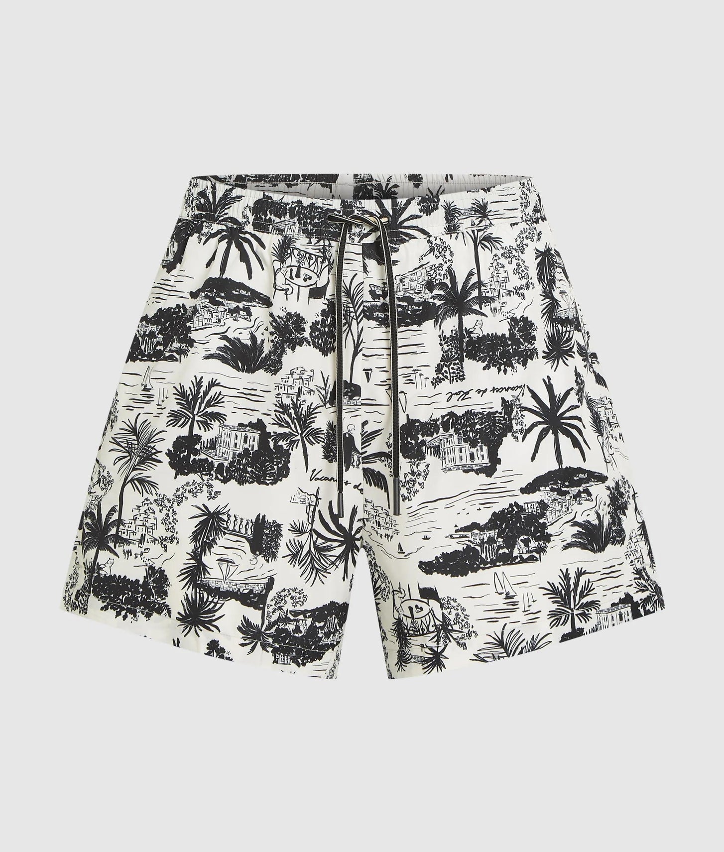Karl Lagerfeld All-Over-Print Short Boardshorts Vacances De Karl Black