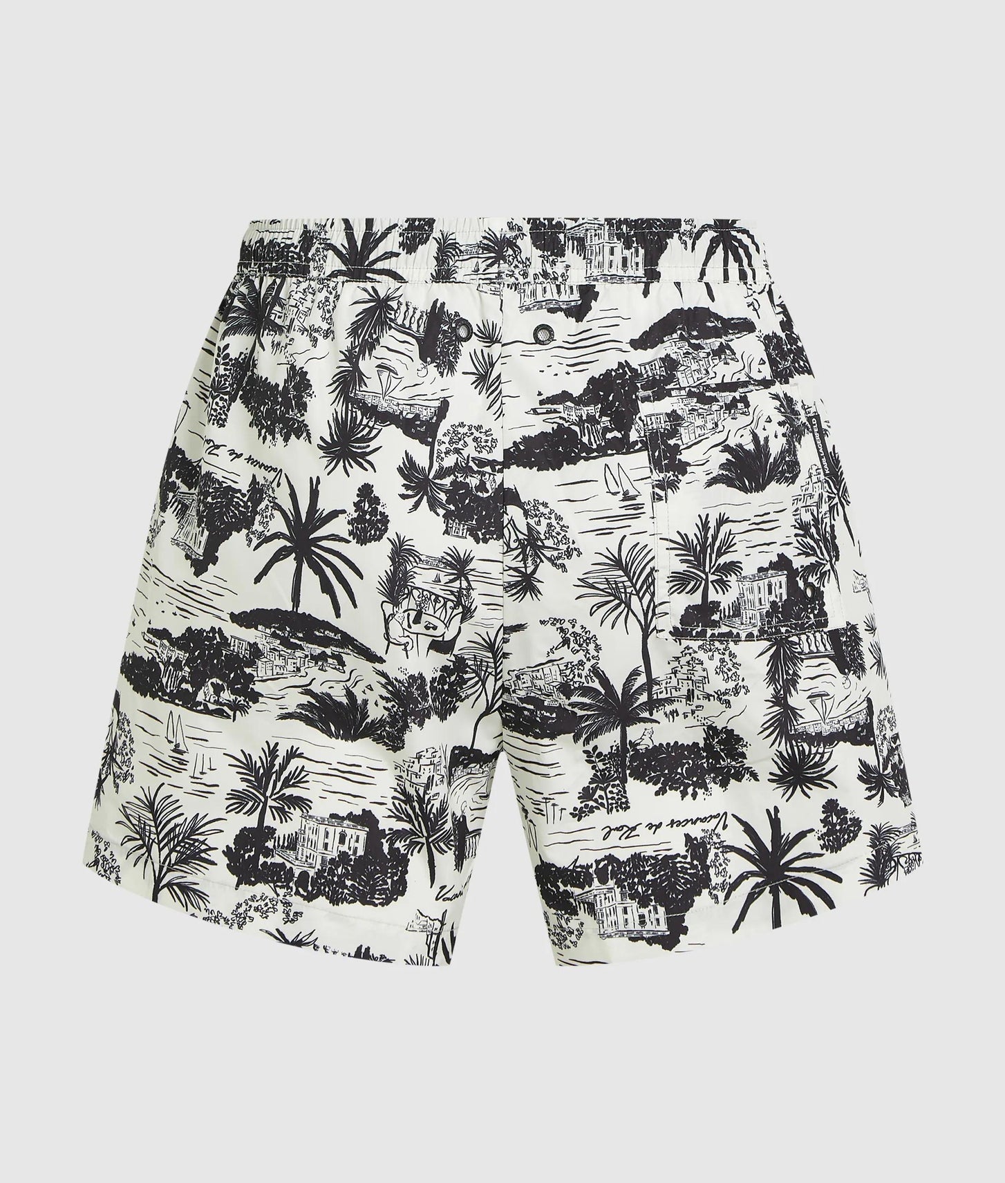 Karl Lagerfeld All-Over-Print Short Boardshorts Vacances De Karl Black