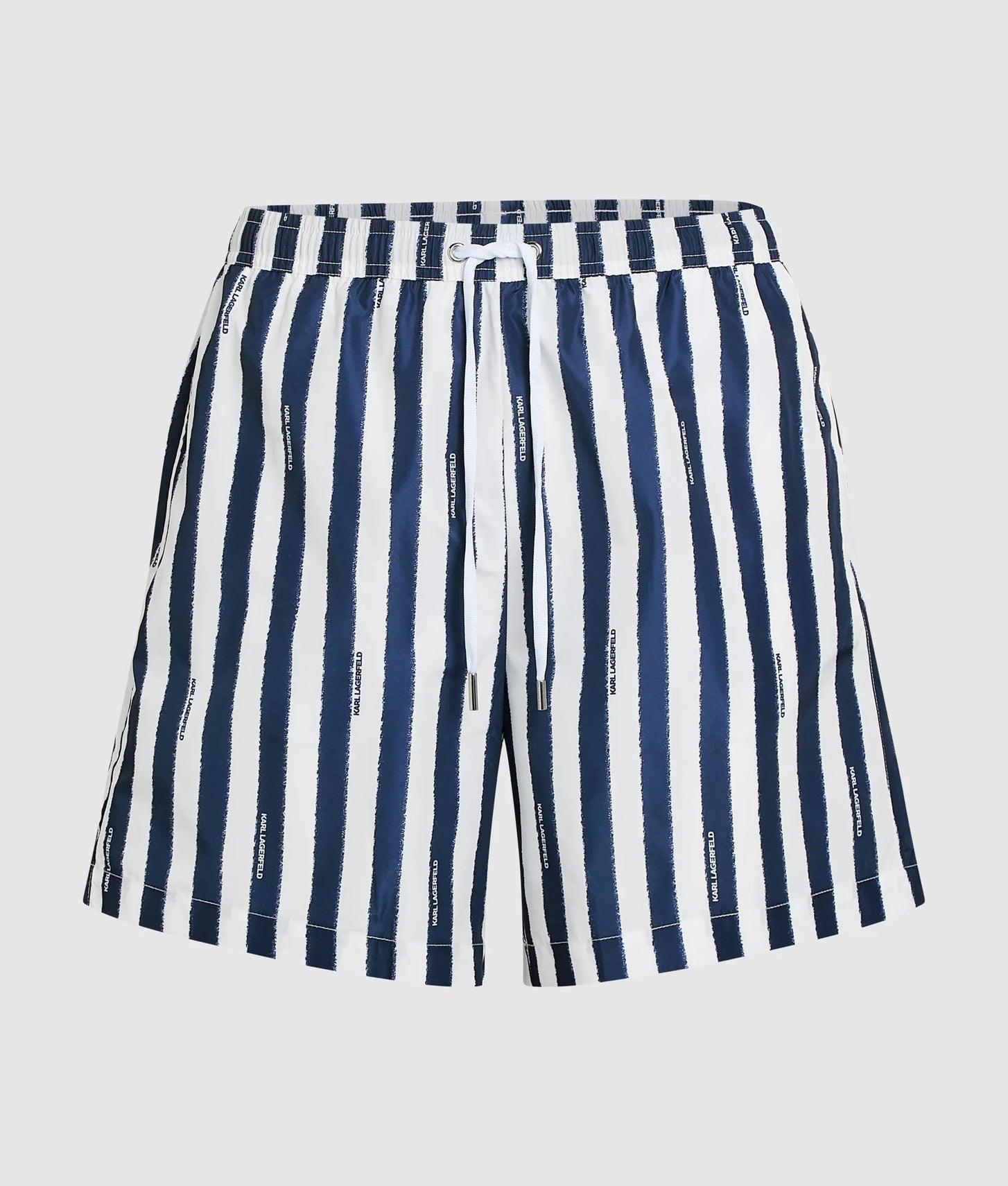 Karl Lagerfeld Striped Medium Boardshorts Painted Stripe Medieval Blue