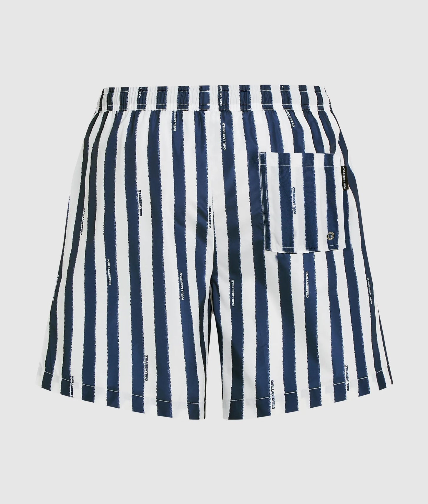 Karl Lagerfeld Striped Medium Boardshorts Painted Stripe Medieval Blue