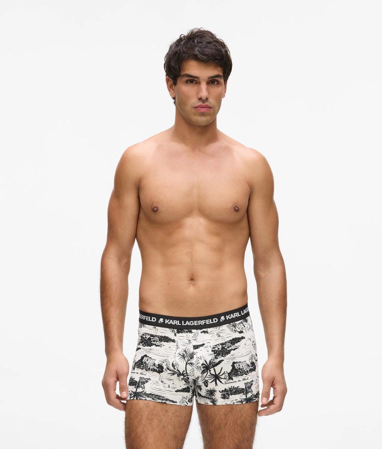 Karl Lagerfeld Villa La Vigie Trunks - 3 Pack Vacances-Black-Dill