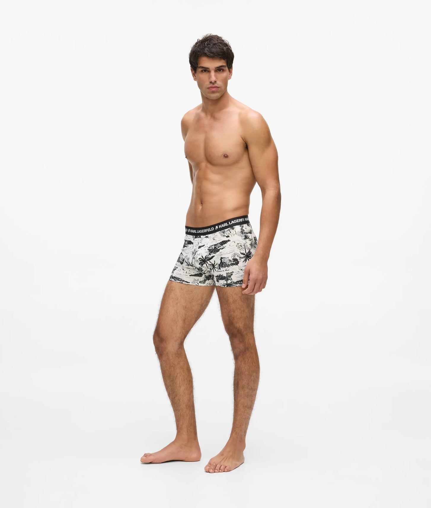 Karl Lagerfeld Villa La Vigie Trunks - 3 Pack Vacances-Black-Dill