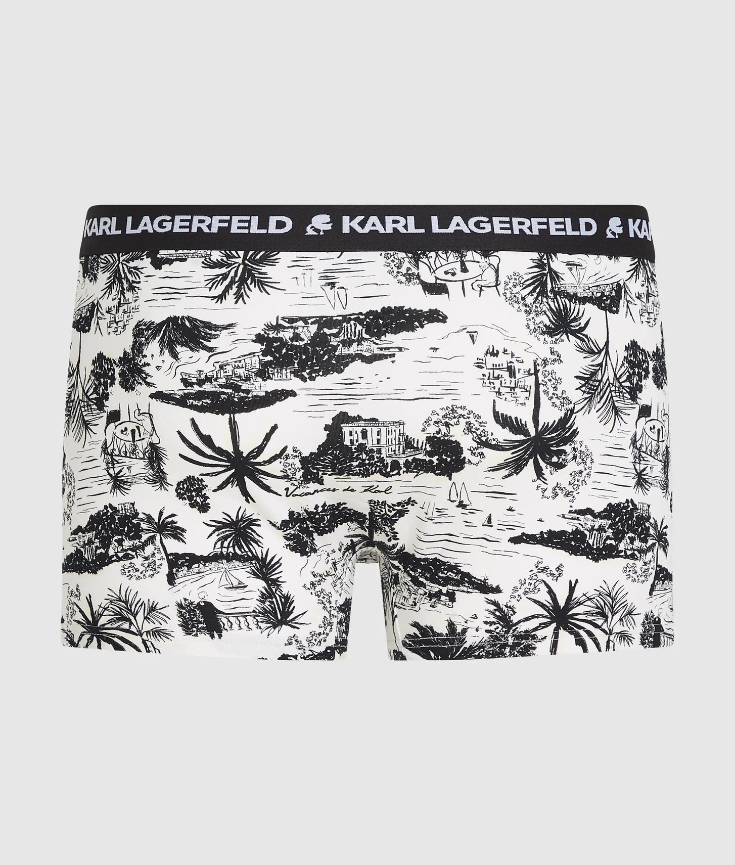 Karl Lagerfeld Villa La Vigie Trunks - 3 Pack Vacances-Black-Dill
