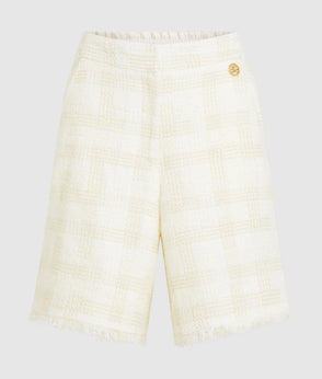 Karl Lagerfeld Short-Sleeved Bouclé Blazer Pristine